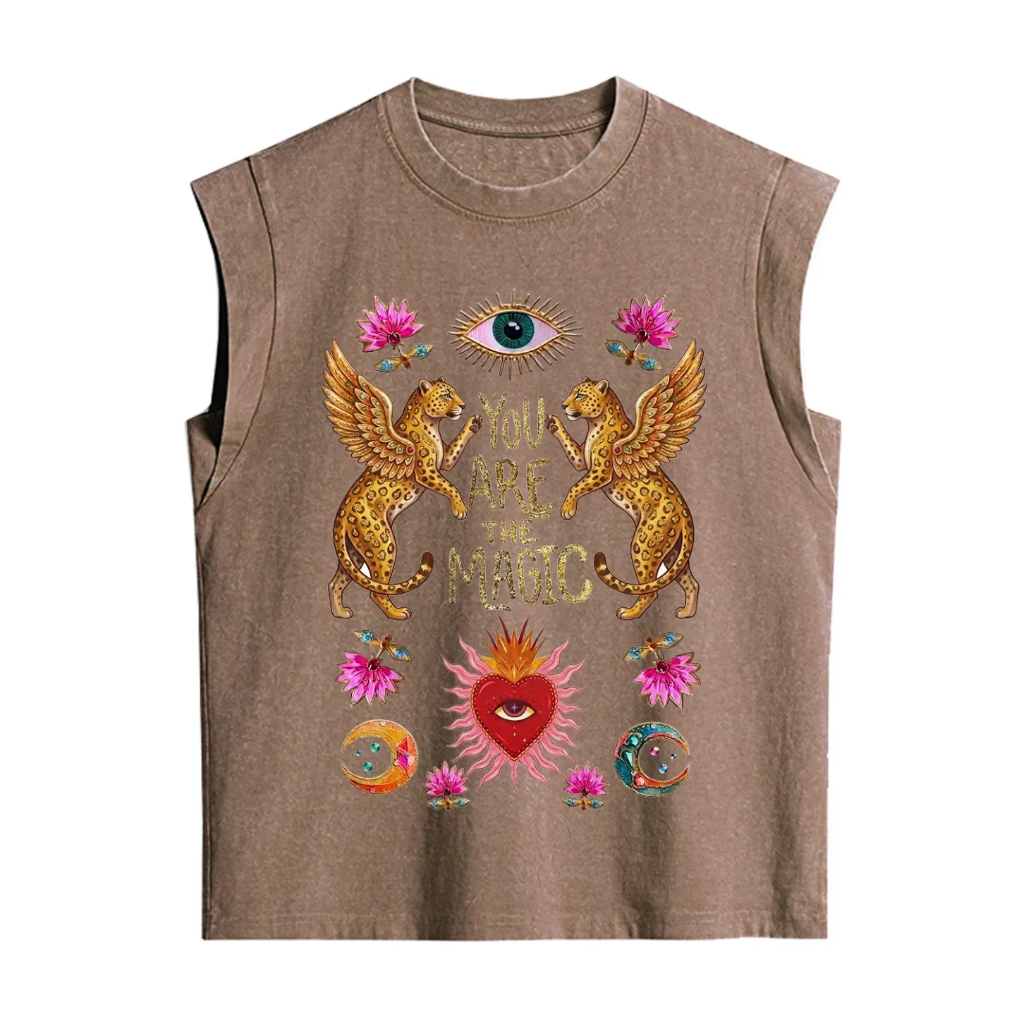 Purplehecate Vintage Tiger You Are The Magic Vintage Washed Tank