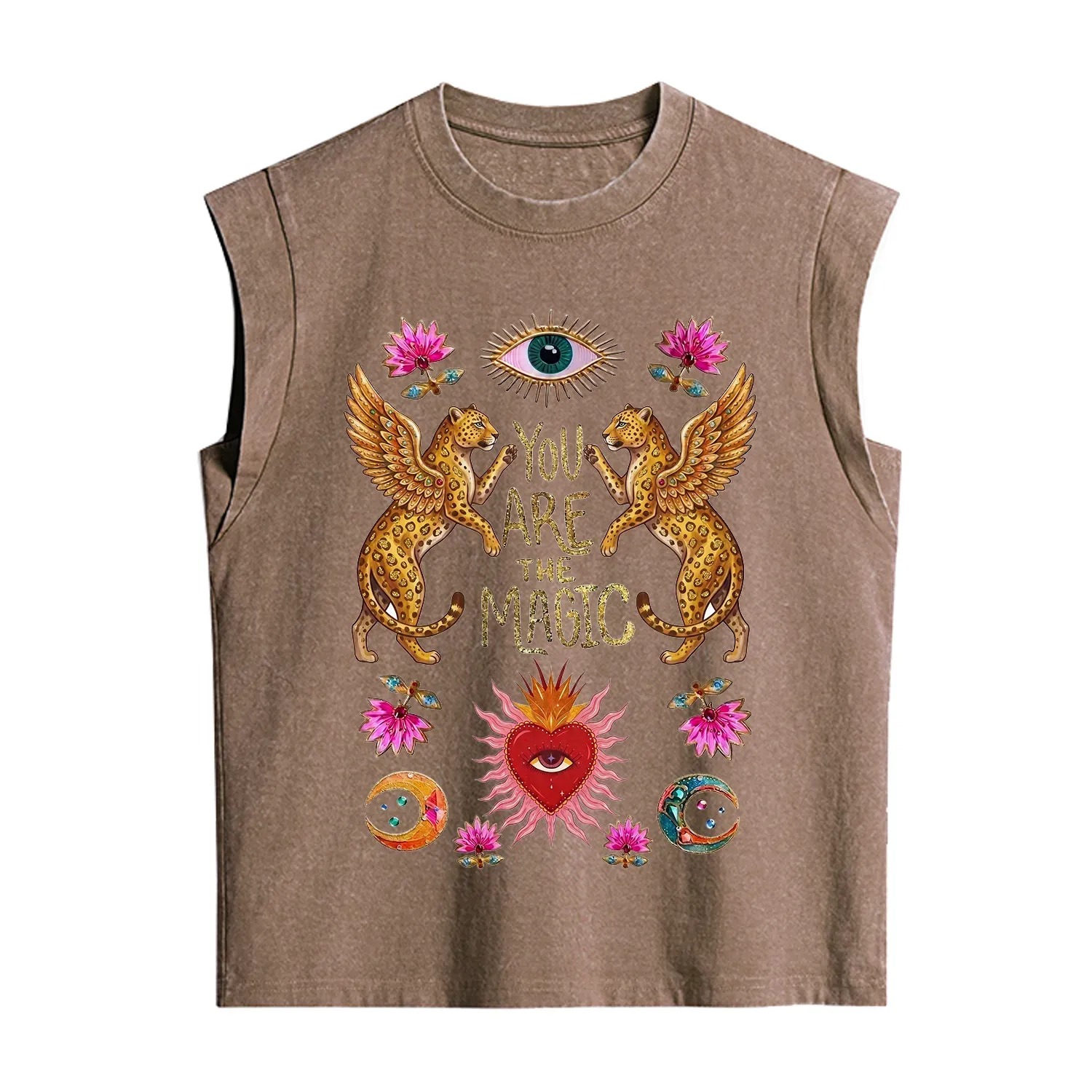 Purplehecate Vintage Tiger You Are The Magic Vintage Washed Tank