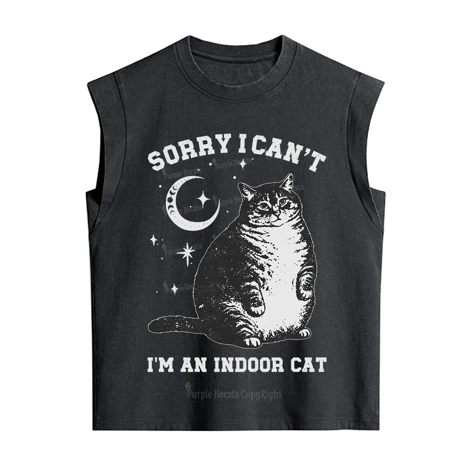 [Copy]Purplehecate F-caw-f Funny Crow Vintage Washed Tank