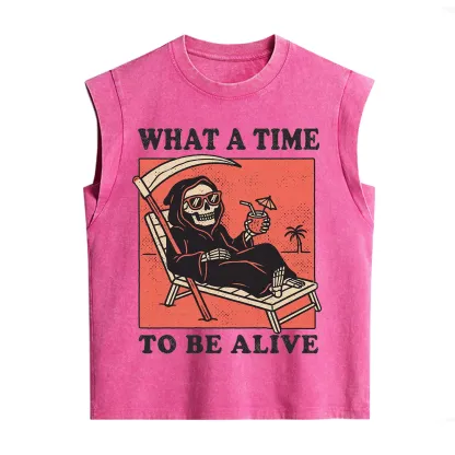 Purplehecate What A Time To Be Alive Vintage Washed Tank