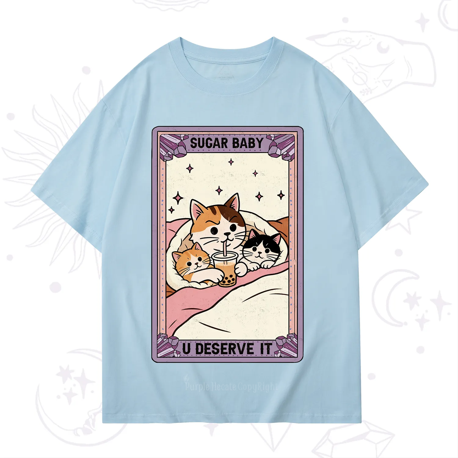 Purplehecate The Sugar Baby Cat Tarot T-Shirt