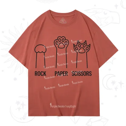 Purplehecate Rock Paper Scissors Cat Paw Edition T-Shirt