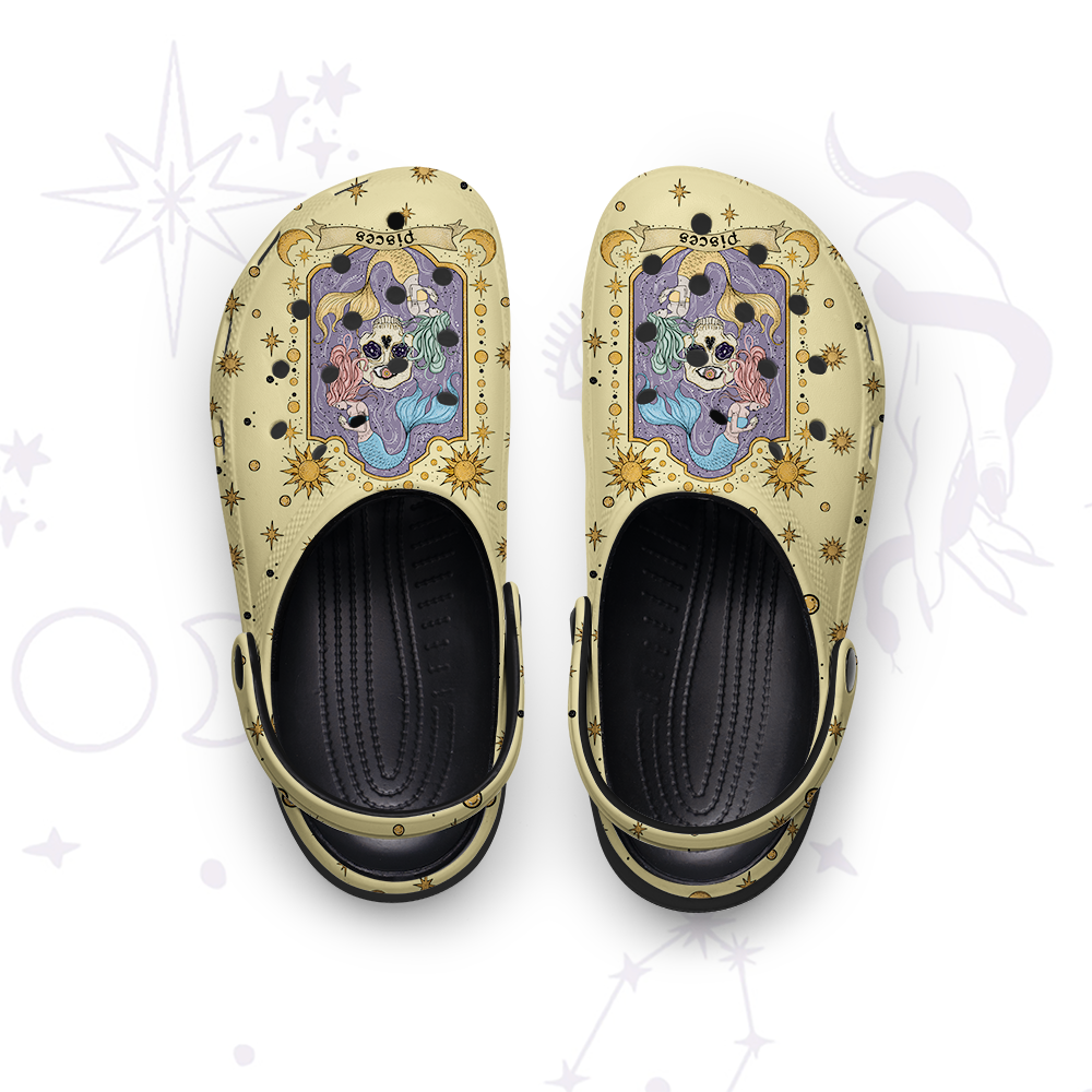 Purplehecate Pisces Zodiac Rubber Clogs
