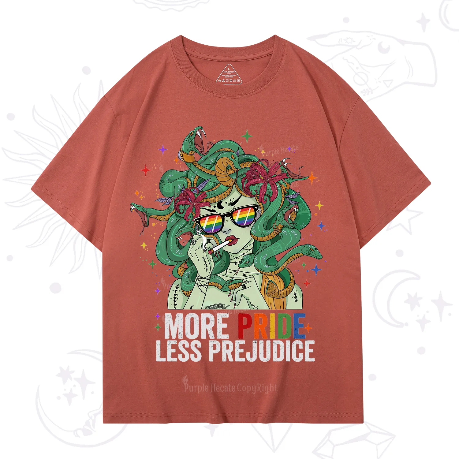 Purplehecate More Pride Less Prejudice Medusa T-Shirt