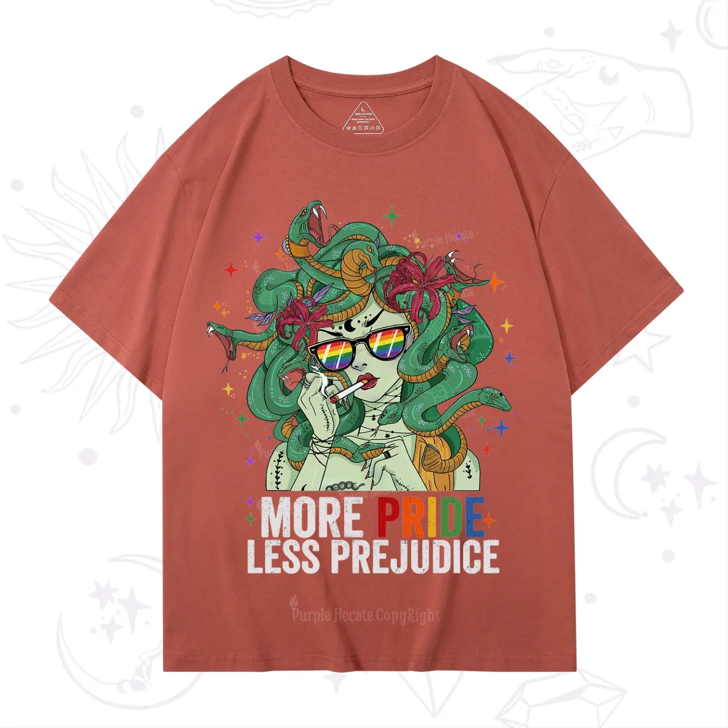 Purplehecate More Pride Less Prejudice Medusa T-Shirt