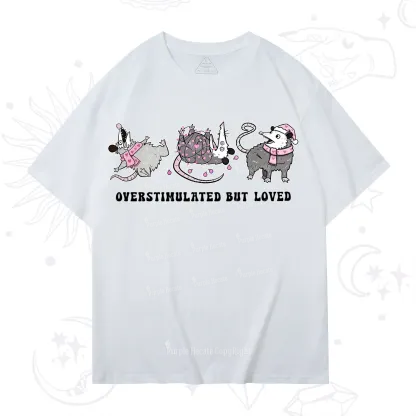 Purplehecate Overstimulated But Loved Valentine T-Shirt