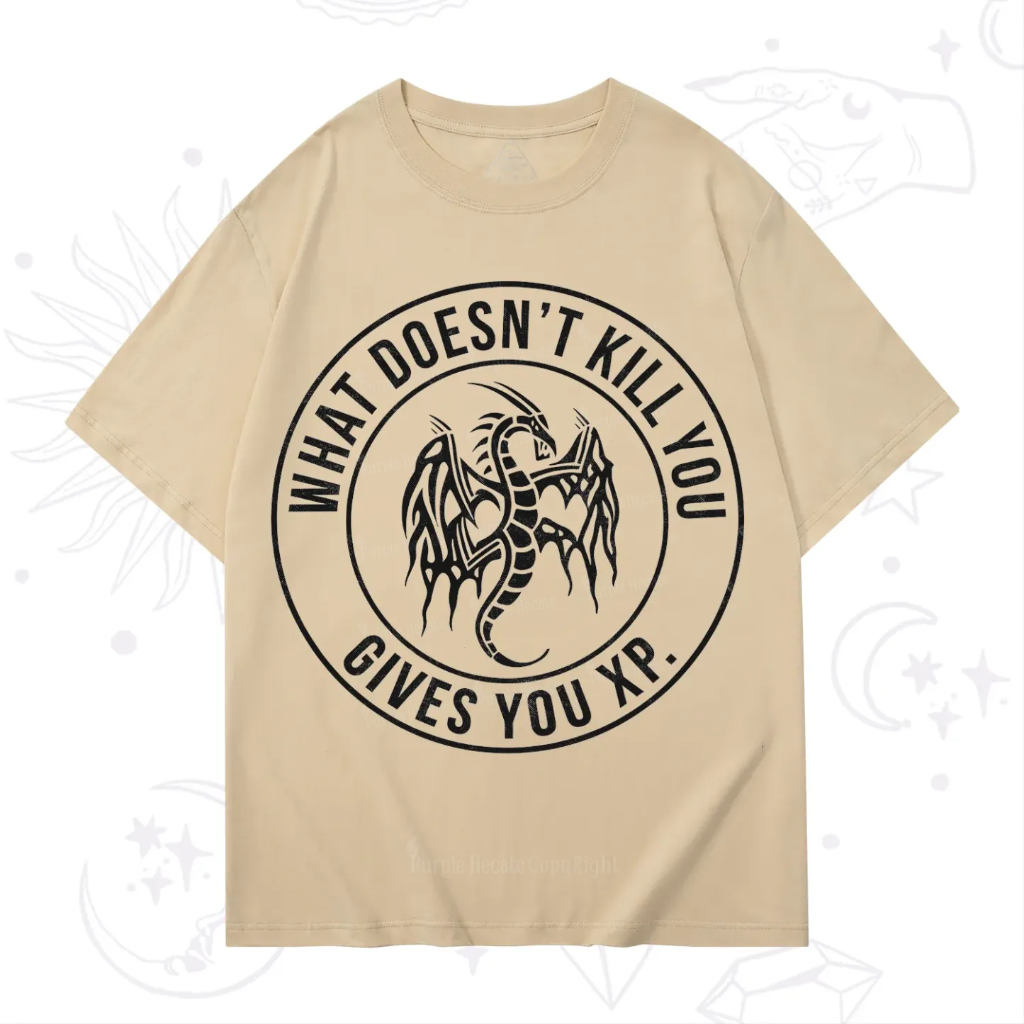 Purplehecate What Doesn't Kill You Gives You XP T-Shirt
