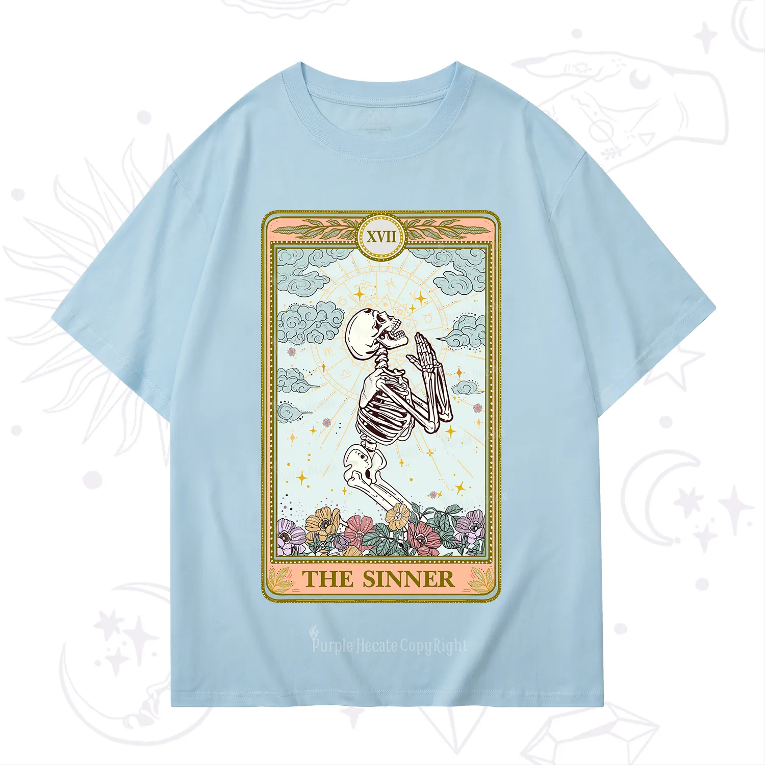 Purplehecate The Sinner Tarot Card T-Shirt
