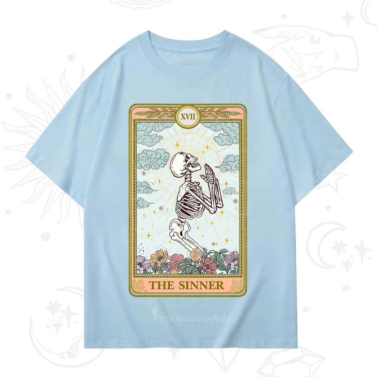 Purplehecate The Sinner Tarot Card T-Shirt
