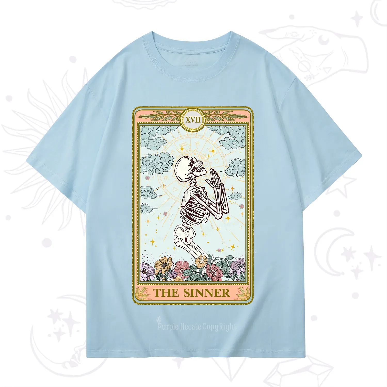 Purplehecate The Sinner Tarot Card T-Shirt