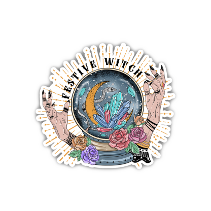 Purplehecate Festive Witch Sticker