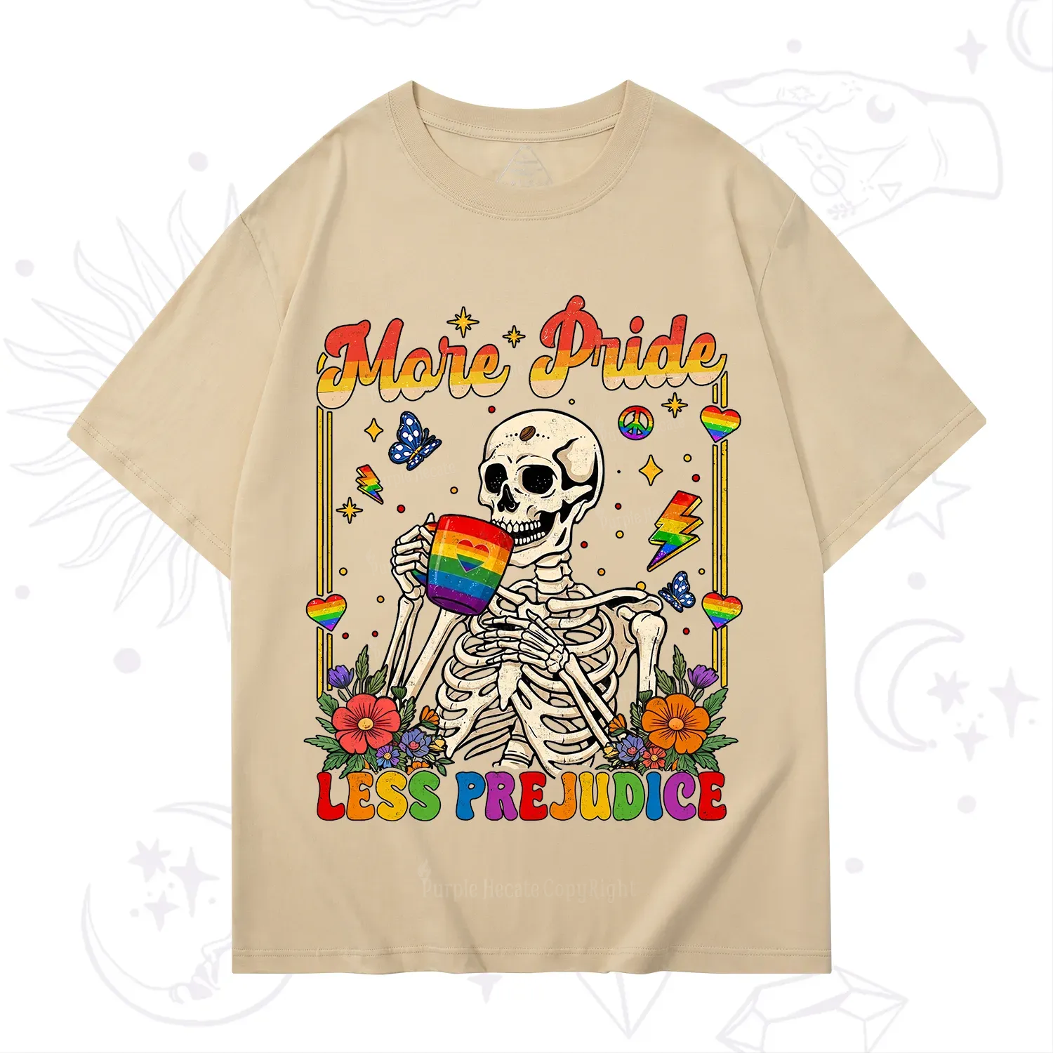 Purplehecate More Pride Less Prejudice Skeleton T-Shirt