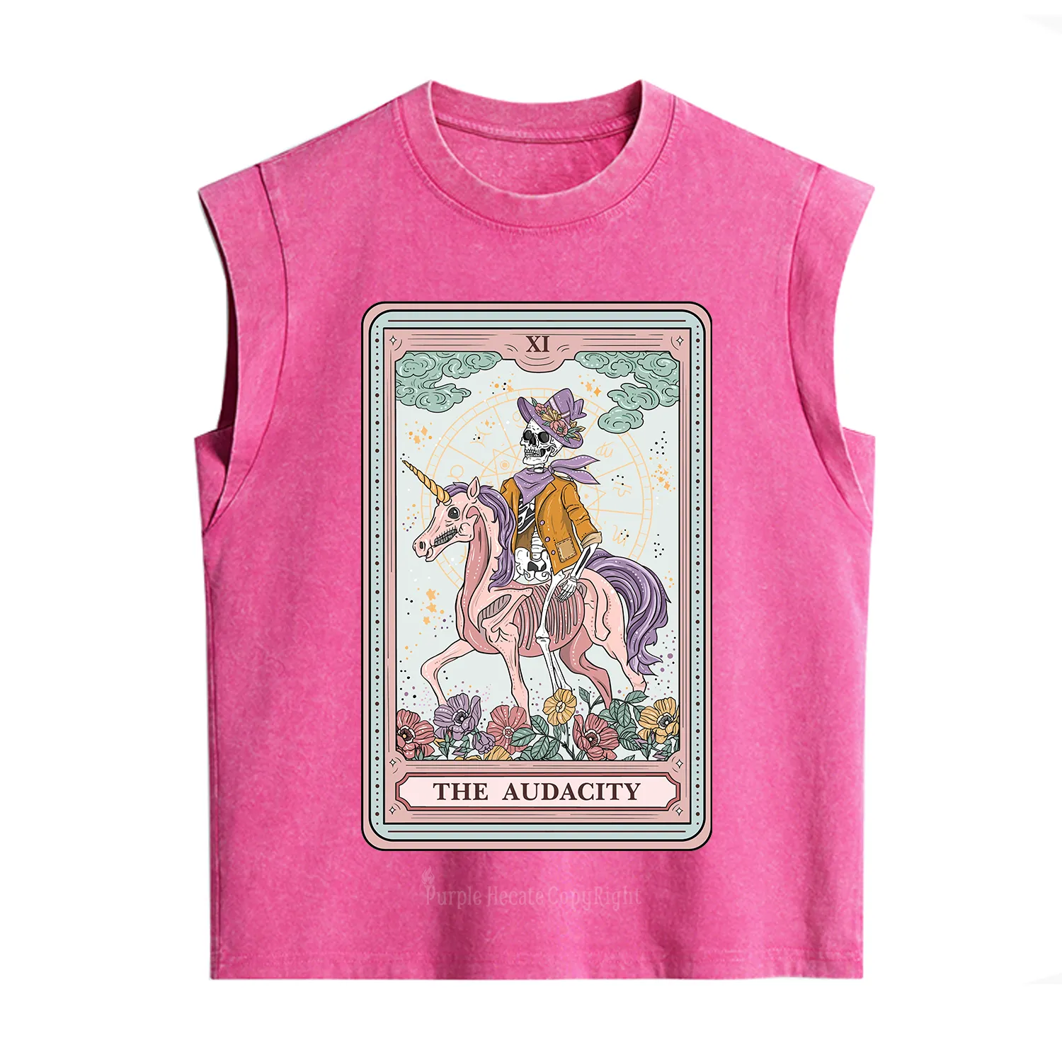 Purplehecate The Audacity Tarot Card Vintage Washed Tank