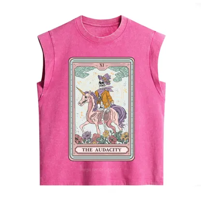 Purplehecate The Audacity Tarot Card Vintage Washed Tank