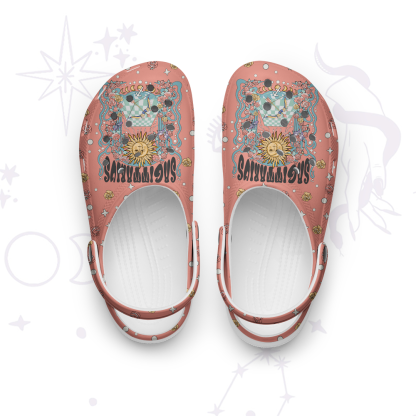 Purplehecate Sagittarius Spirit Zodiac Rubber Clogs