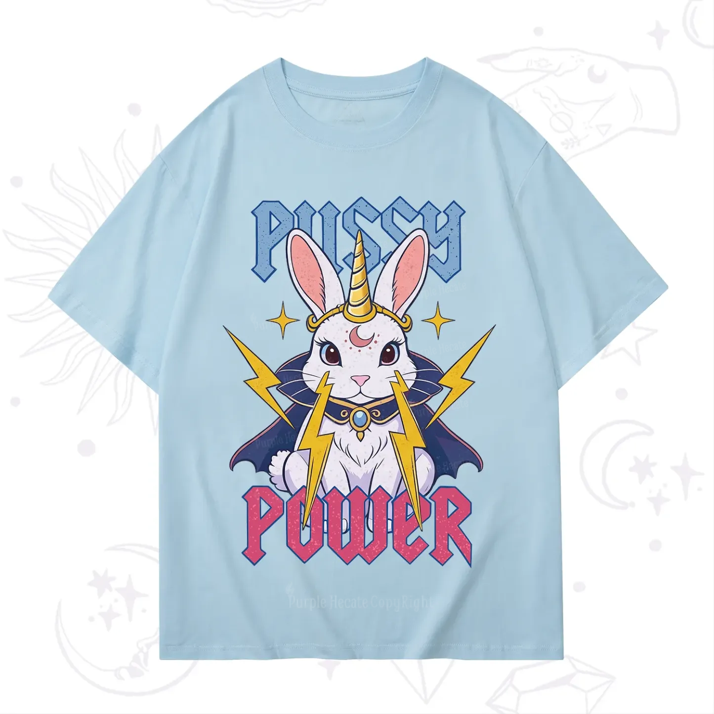 Purplehecate Pussy Power Magic Bunny T-Shirt