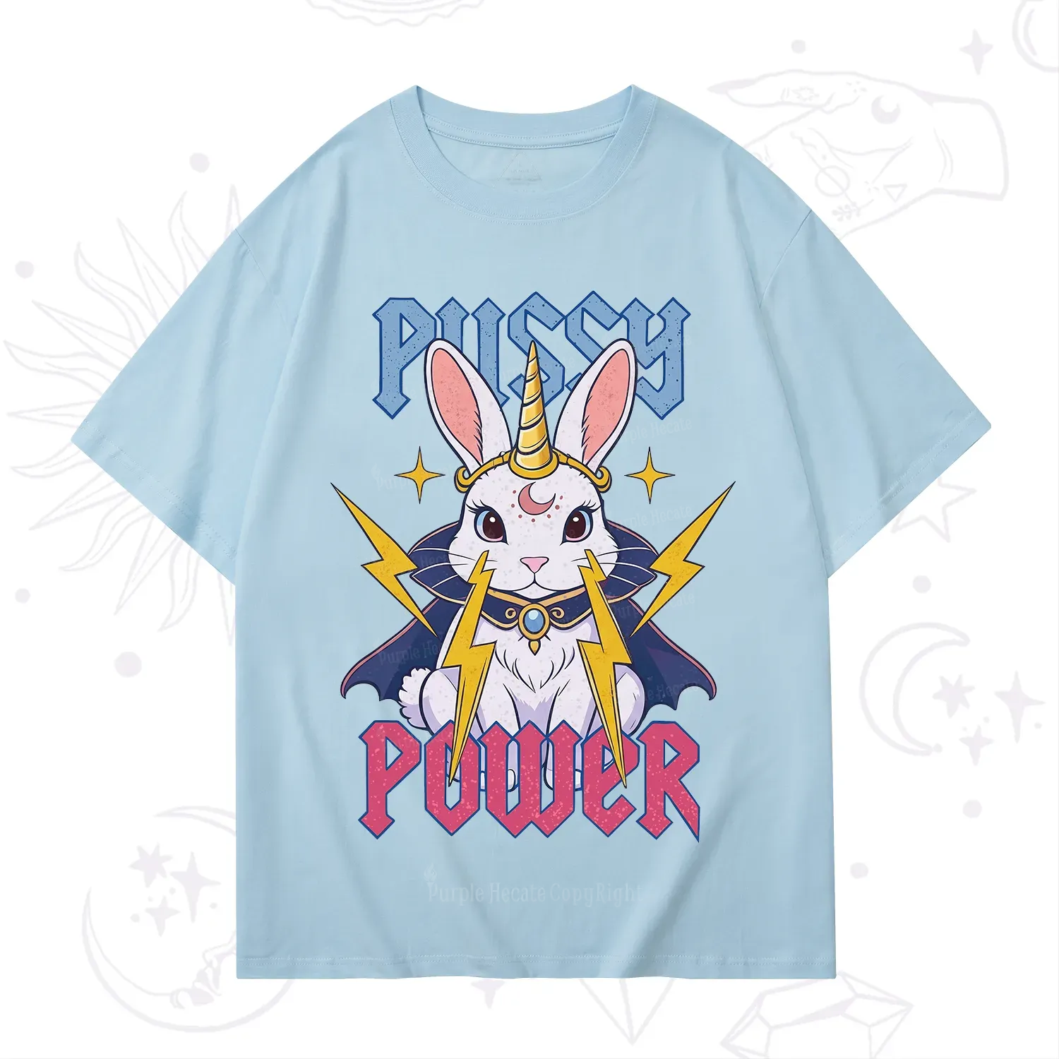 Purplehecate Pussy Power Magic Bunny T-Shirt
