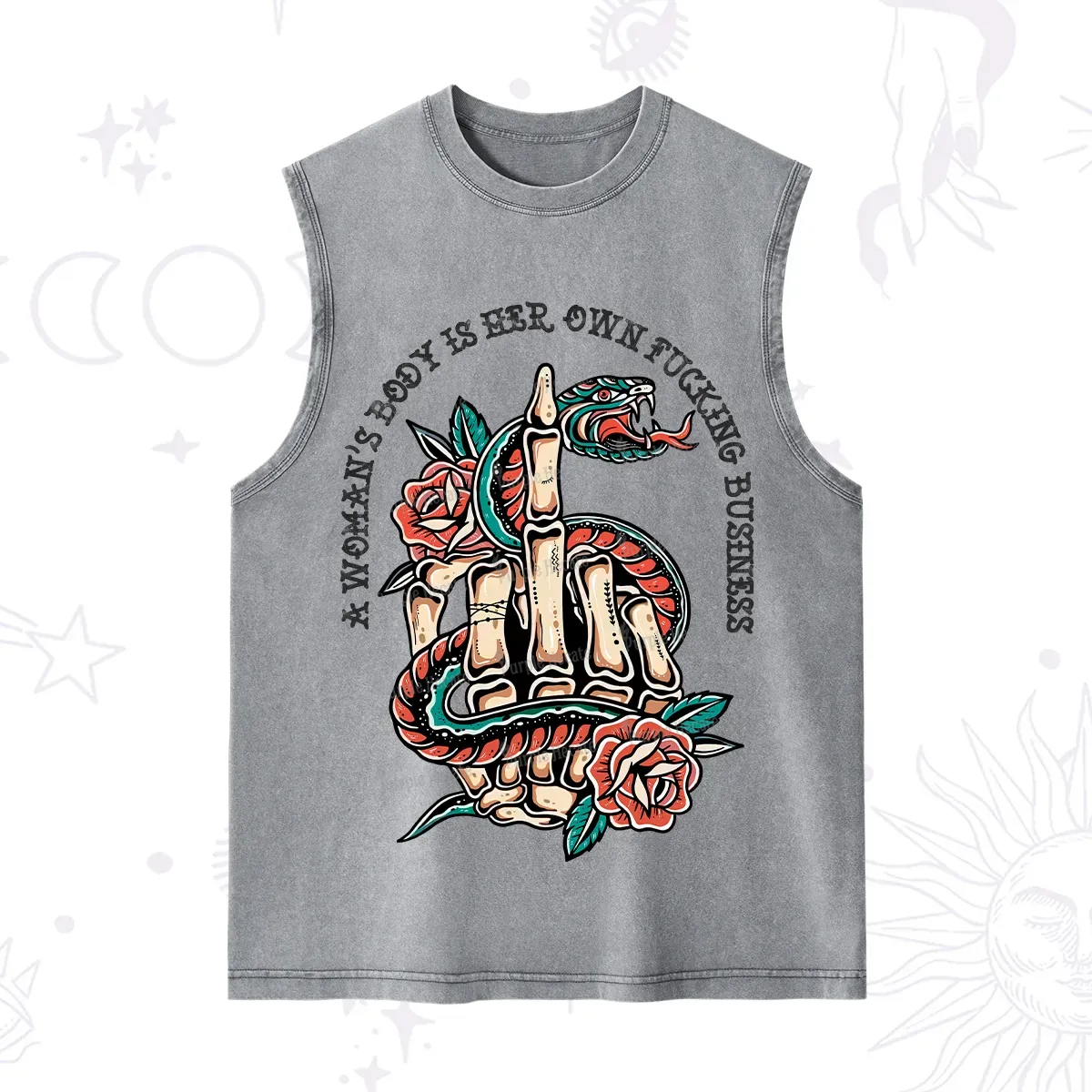 Purplehecate A Women’s Body Is Her Washed Tank