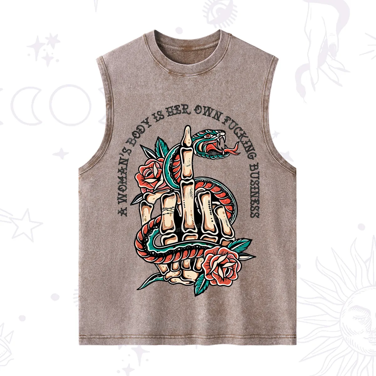 Purplehecate A Women’s Body Is Her Washed Tank