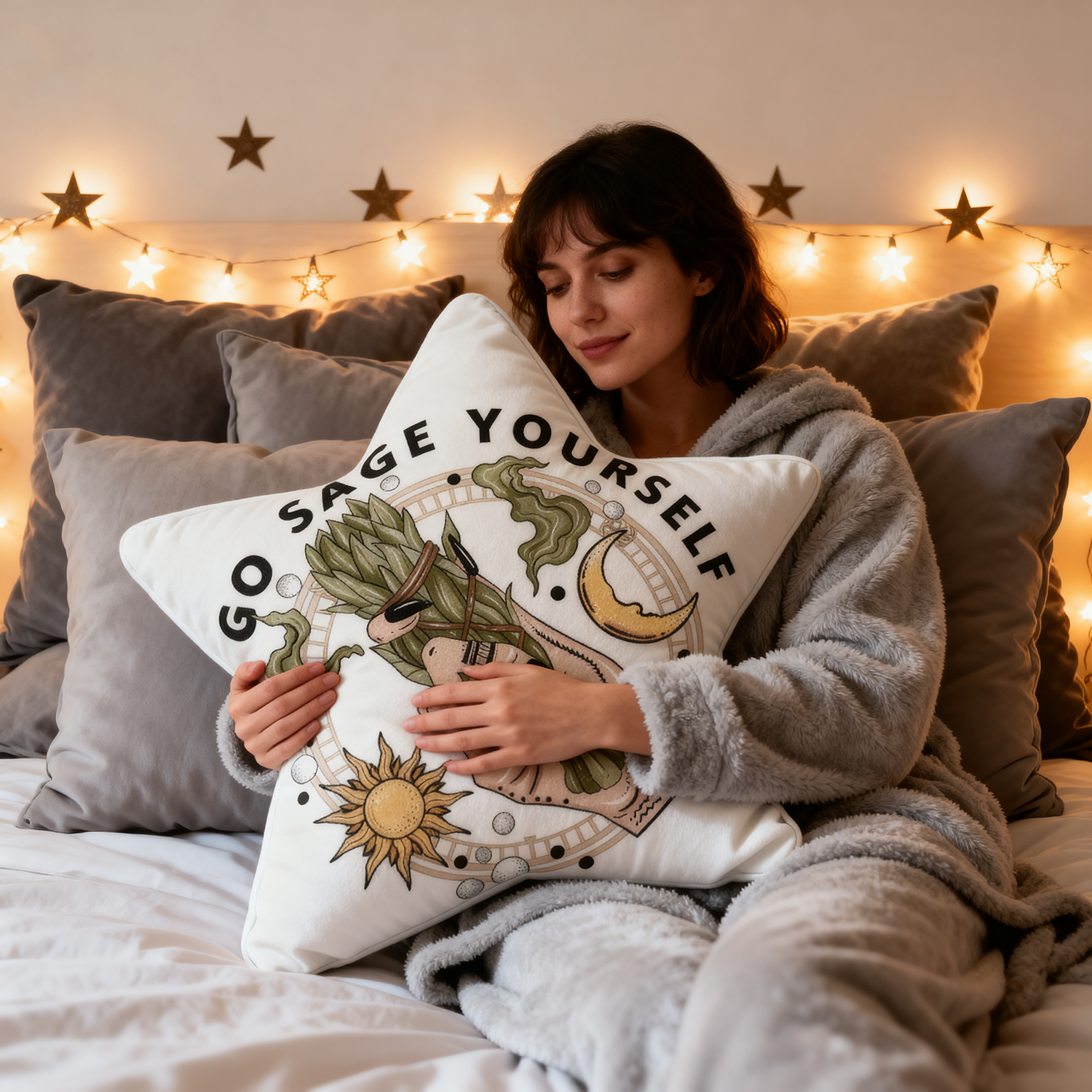 Purplehecate Go Sage Yourself Pillow