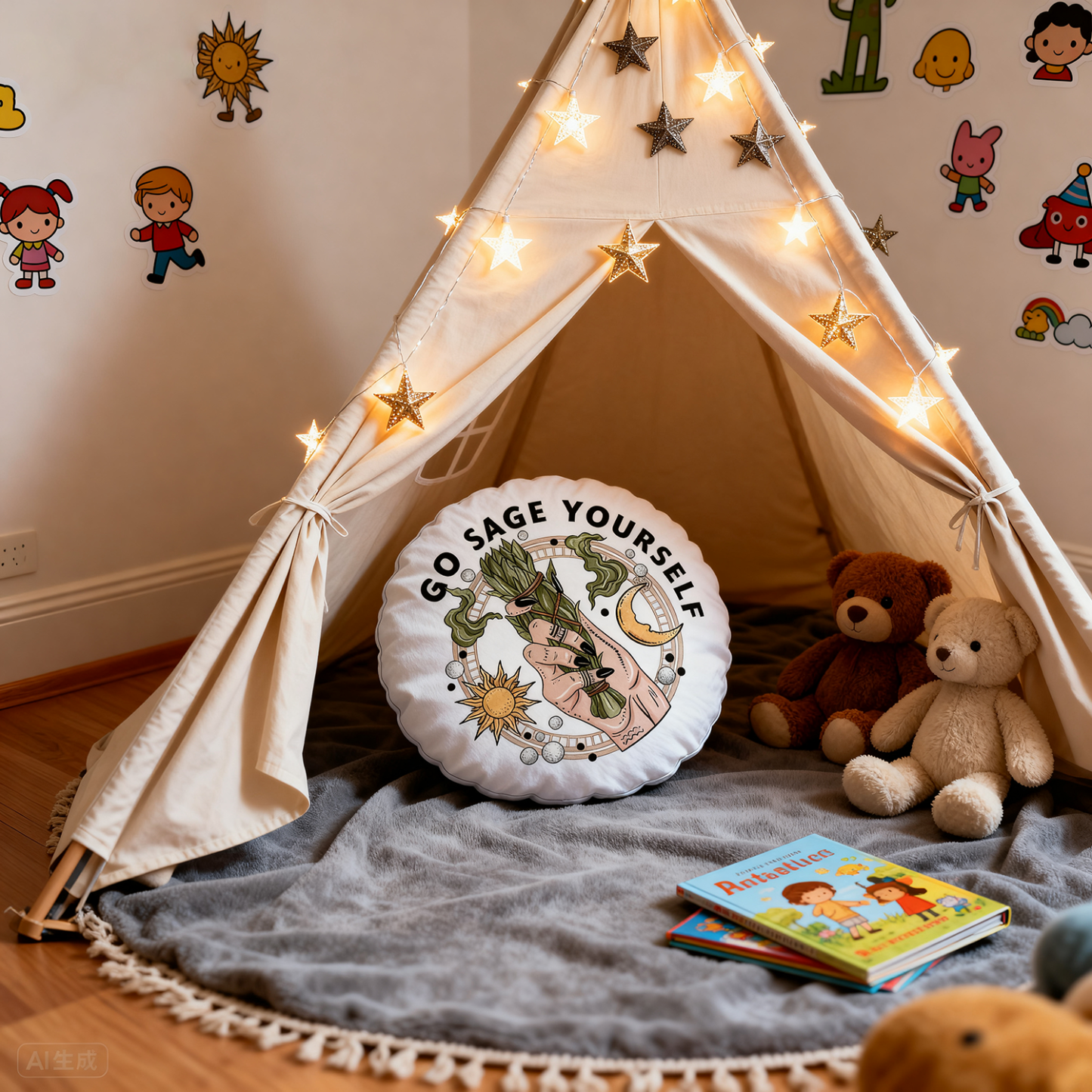 Purplehecate Go Sage Yourself Pillow