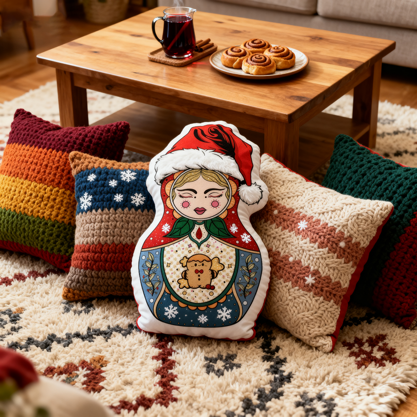 Purplehecate Nesting Doll Pillow