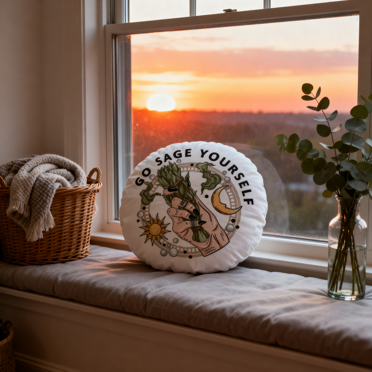 Purplehecate Go Sage Yourself Pillow