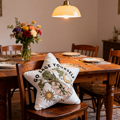 Purplehecate Go Sage Yourself Pillow