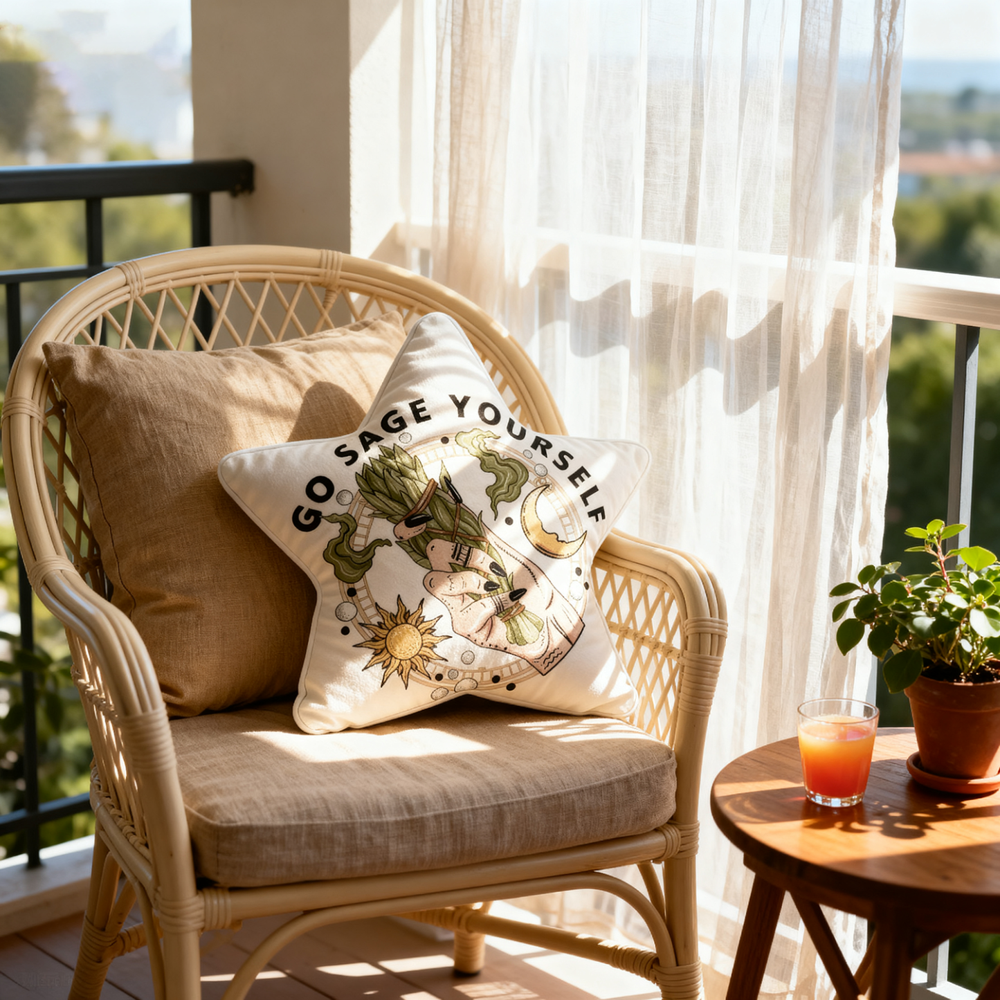 Purplehecate Go Sage Yourself Pillow