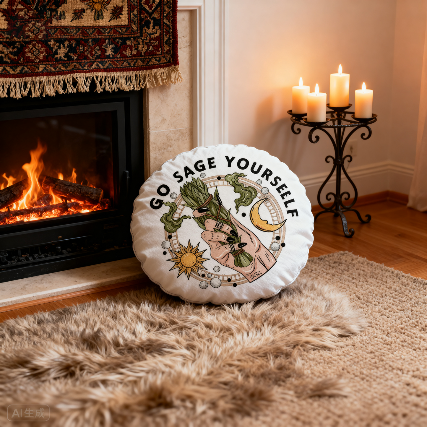 Purplehecate Go Sage Yourself Pillow