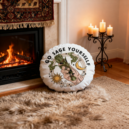 Purplehecate Go Sage Yourself Pillow