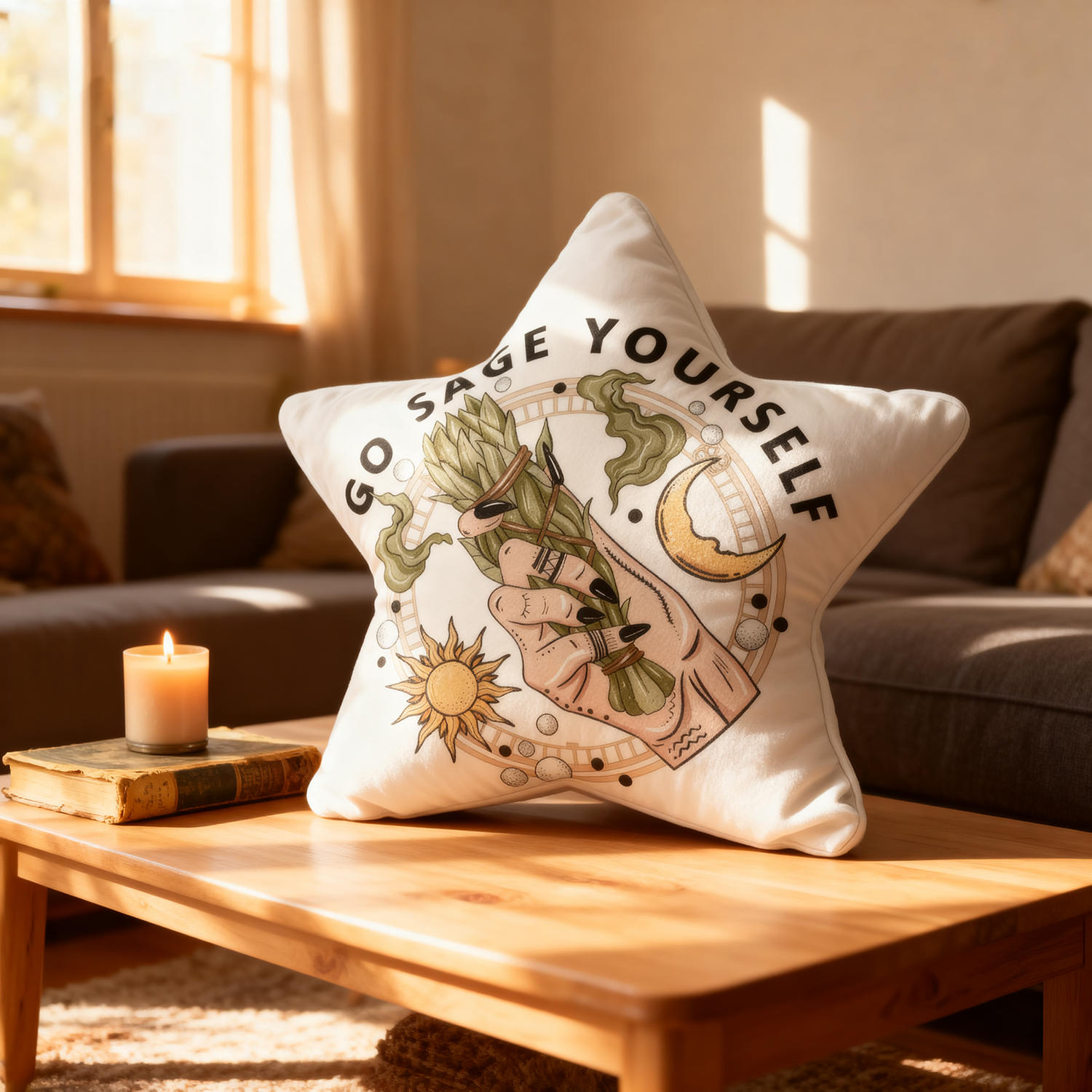 Purplehecate Go Sage Yourself Pillow