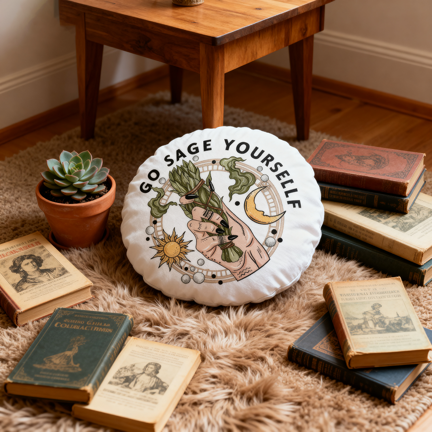 Purplehecate Go Sage Yourself Pillow