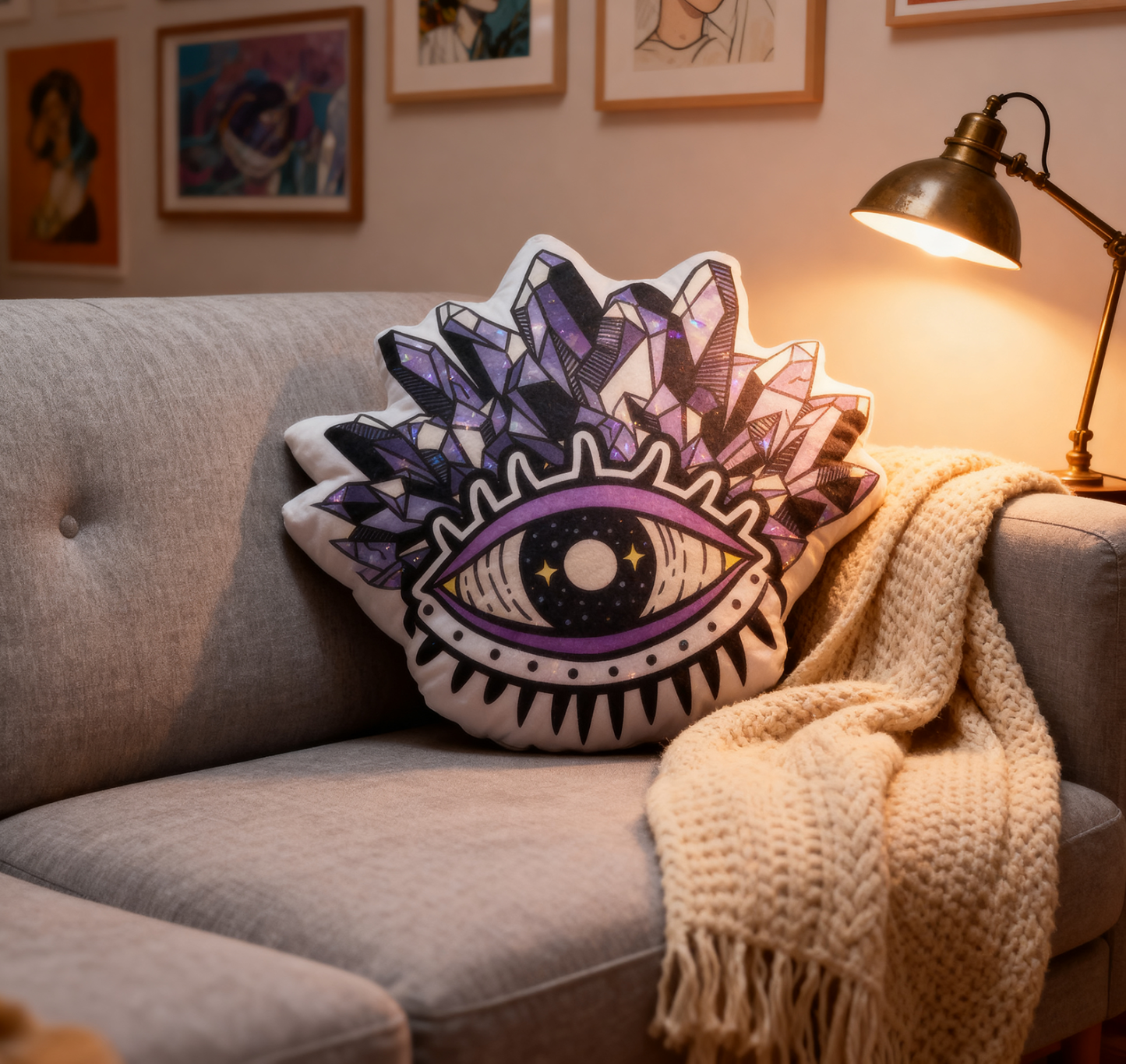 Purplehecate Crystal Eye Pillow