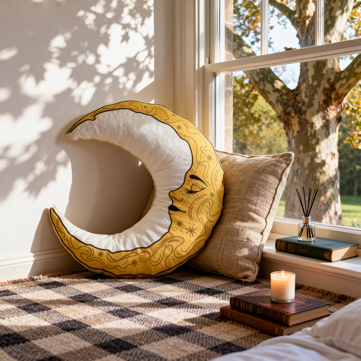 Purplehecate Celestial Moon Pillow