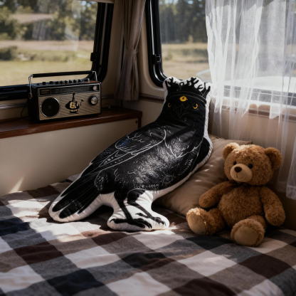 Purplehecate The Crow Pillow