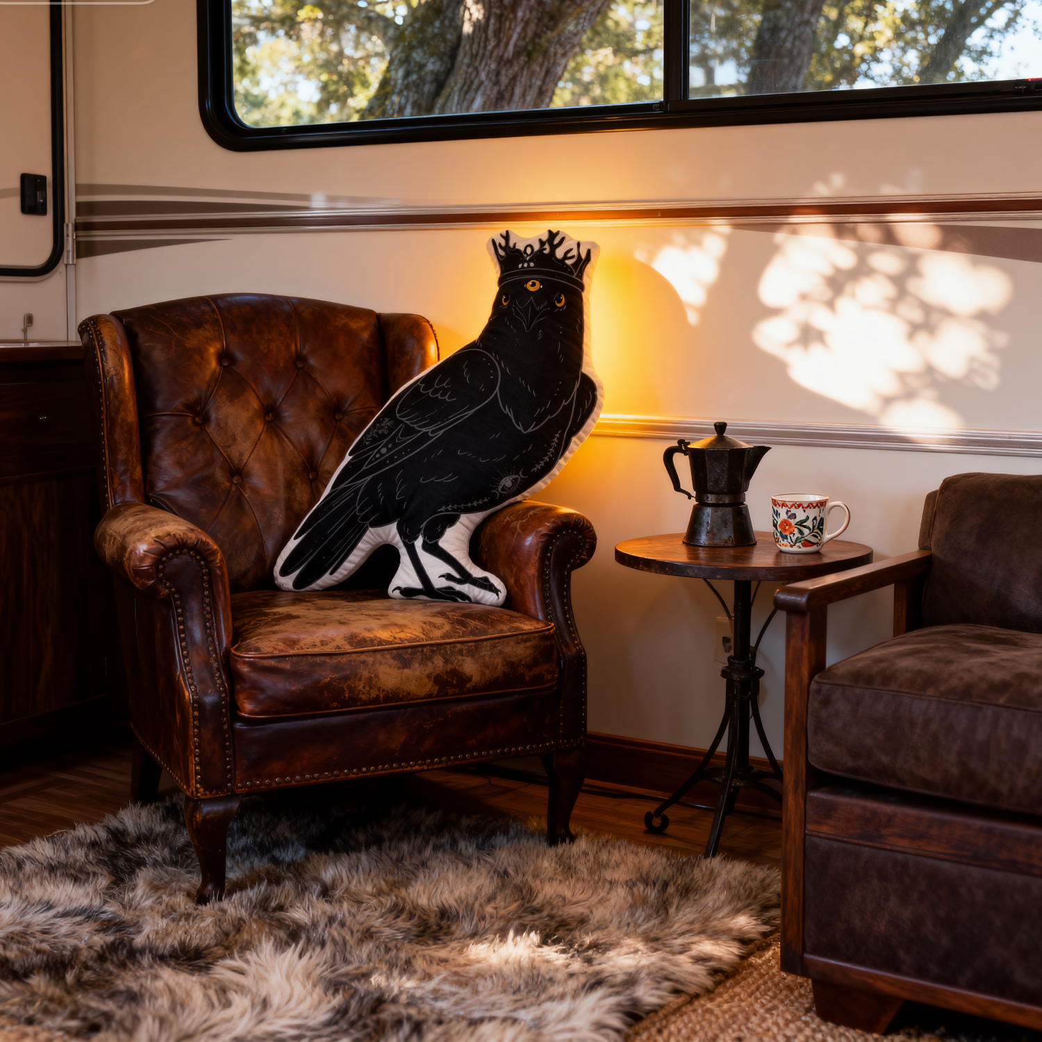 Purplehecate The Crow Pillow