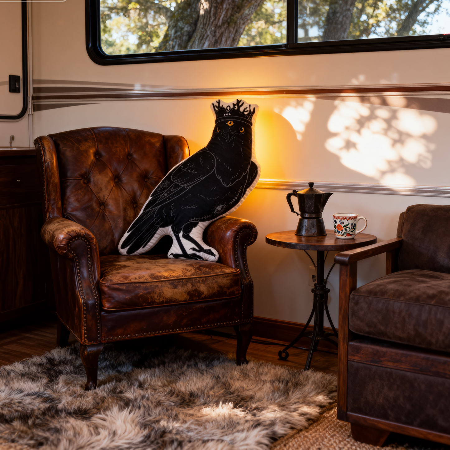 Purplehecate The Crow Pillow