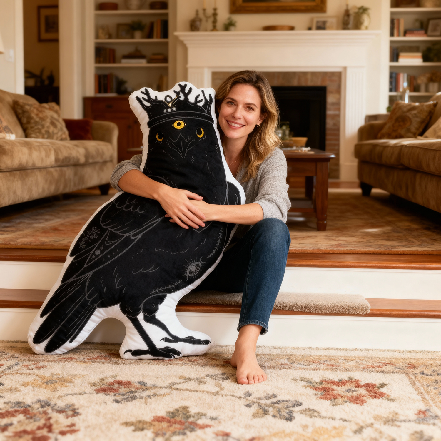 Purplehecate The Crow Pillow