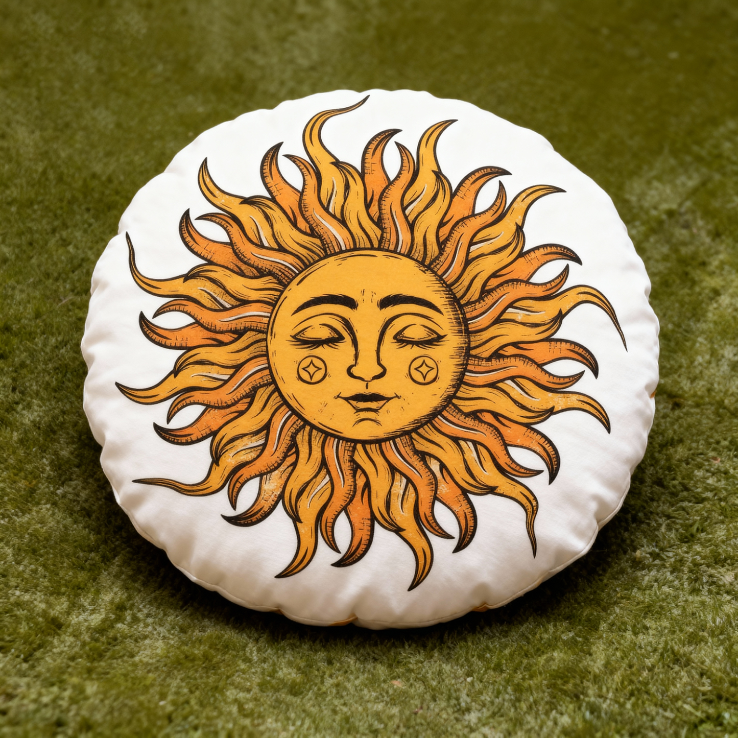 Purplehecate Celestial Sun Christmas Pillow