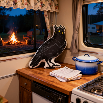 Purplehecate The Crow Pillow