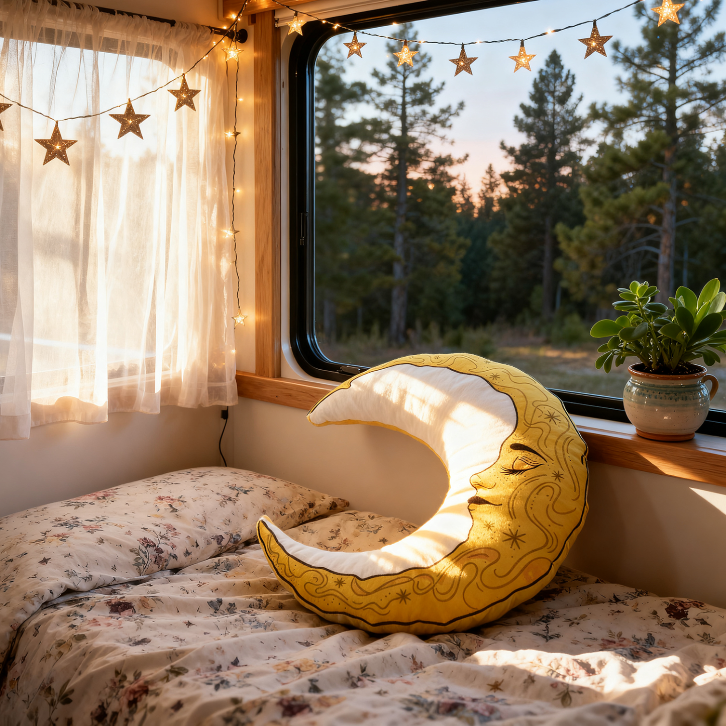 Purplehecate Celestial Moon Pillow