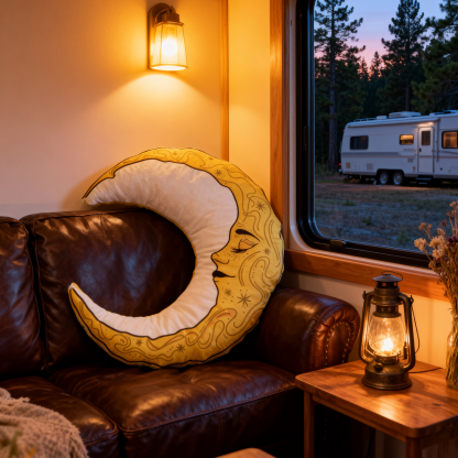 Purplehecate Celestial Moon Pillow