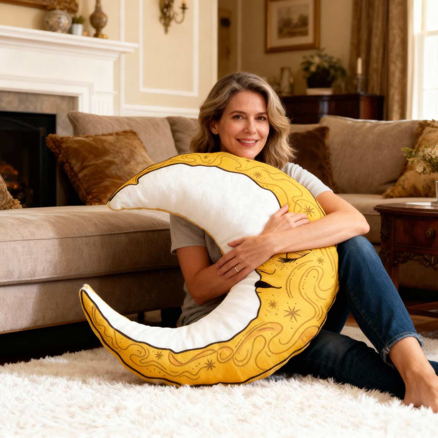 Purplehecate Celestial Moon Pillow