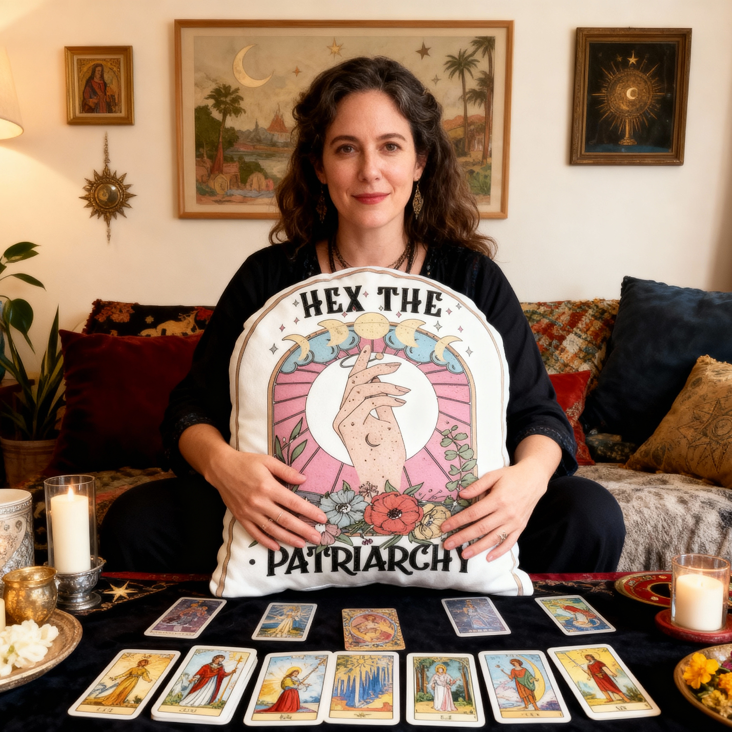 Purplehecate Hex The Patriarchy Pillow