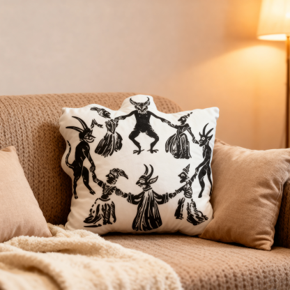 Purplehecate Live Laugh Lucifer Pillow