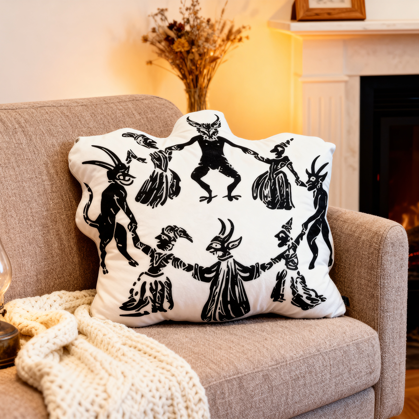 Purplehecate Live Laugh Lucifer Pillow