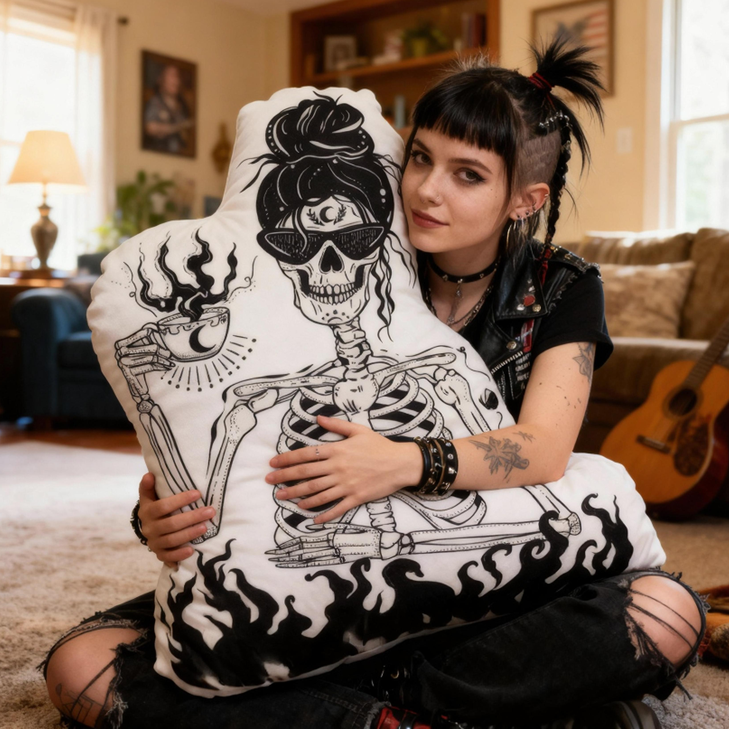 Purplehecate Everything Is Fine Pillow