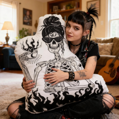 Purplehecate Everything Is Fine Pillow