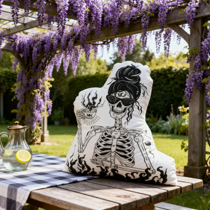 Purplehecate Everything Is Fine Pillow